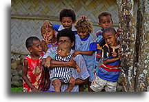 Kids from Navala #1::Navala Village, Fiji, South Pacific::