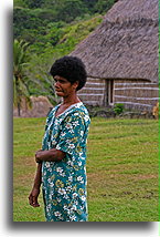 Navala Woman::Navala Village, Fiji, South Pacific::