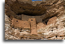 Zbudowania zamku Montezuma::Montezuma Castle, Arizona, USA::
