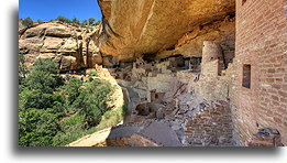 Cliff Palace View #3::Mesa Verde, Colorado, USA::
