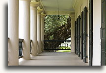 Balcony with Doric Columns::Oak Alley Plantation, Louisiana, United States::
