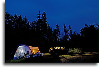Camp in the woods::Maine, United States::