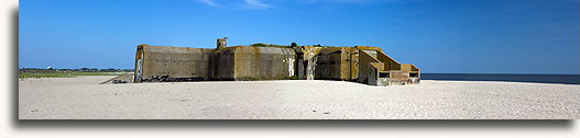 Panorama bunkra artyleryjskiego::Cape May, New Jersey, USA::