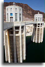 Nevada Penstock Towers::Hoover Dam, Nevada, USA::