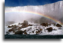 Rainbow Above the Niagara Falls::Niagara Falls, New York  United States::