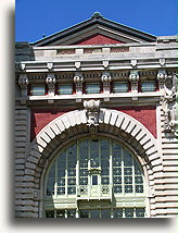 Wejście do hali odpraw::Ellis Island, Nowy Jork, Stany Zjednoczone::