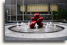 Fountain in Front of 7 WTC::Former World Trade Center site<br /> May 2006::