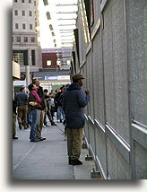 Ażurowe ogrodzenie #3::Miejsce byłego World Trade Center<br /> wiosna 2004::