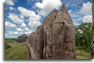 Timber Stockade::Fort Meigs, Ohio, USA::