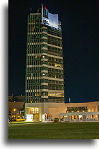 Night View::Price Tower, Bartlesville, OK, USA::