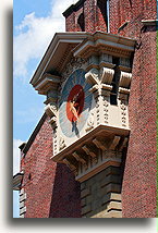 Clock on the facade of Independence Hall::Philadelphia, PA, United States::