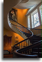 Spiralne schody #1::Dom Nathaniela Russell, Charleston, Karolina Południowa, USA::