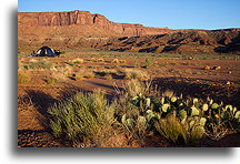 Camping on the Plateau::Island in the Sky, Canyonlands National Park, Utah, USA::