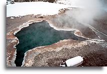 Hot Pool::Geysers in Yellowstone, United States::