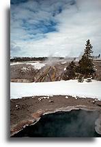 Wzgórze gejzerów #2::Park Yellowstone, Stany Zjednoczone::
