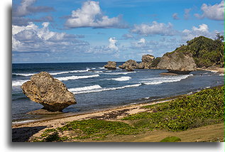 Skały Bathsheba::Barbados, Karaiby::