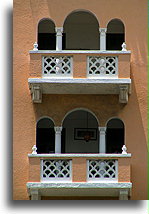 Two Balconies::Sun Juan, Puerto Rico, Caribbean::