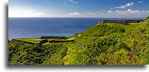 Orillon and Prince of Wales Bastions::Brimstone Hill Fortress, Saint Kitts, Caribbean::