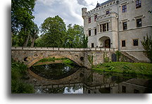 Bridge Over the Moat::Karpniki Castle, Poland::