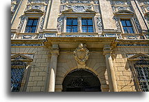 Coat of Arms of the Cistercian Order::Lubiąż, Lower Silesia, Poland::