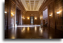 Hallway on the ground floor::Imperial Castle, Poznan, Poland::