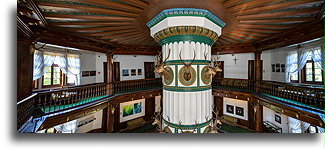 Octagonal Interior::Hunting Lodge in Antonin, Poland::