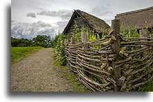 Village outside the gord::Ostrów Lednicki, Greater Poland, Poland::