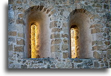 Arrowslits::Sao Jorge Castle, Lisbon, Portugal::