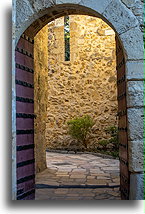 Stone Gate::Sao Jorge Castle, Lisbon, Portugal::