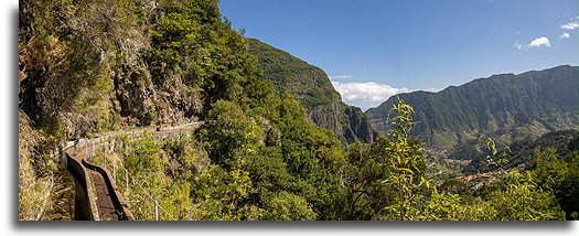 Mountainside::Levada Fajã do Rodrigues, Madeira, Portugal::