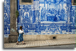 Side façade of Chapel of Souls::Porto, Portugal::