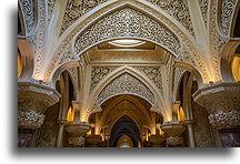 Hallway Arches::Monserrate Palace, Sintra, Portugal::