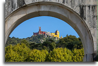 The Arch View::Pena Palace, Sintra, Portugal::